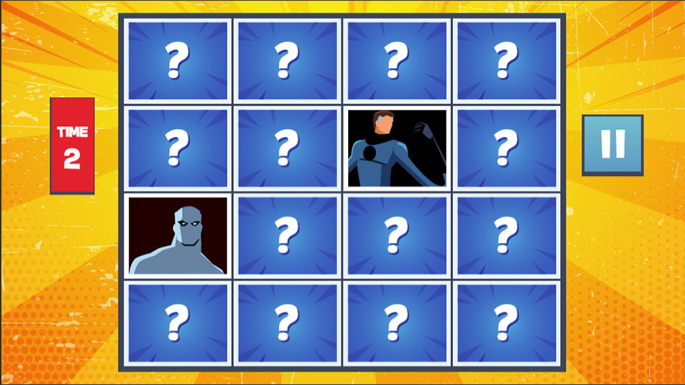 Super Hero Memory Match